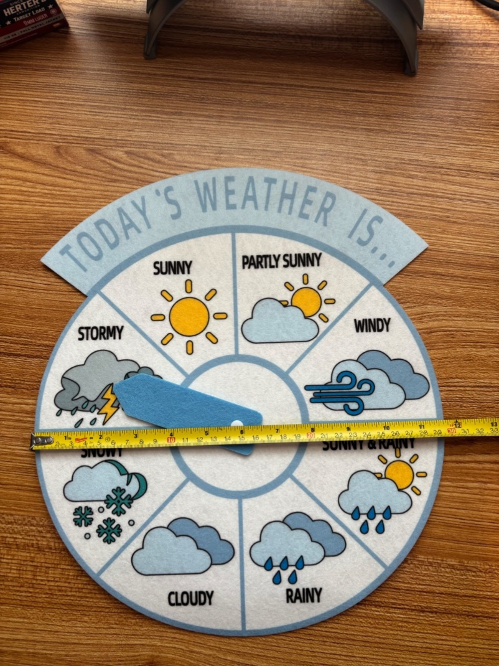Felt Weather Wheel - Picture 3 of 4